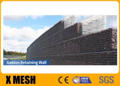 Cina Hot Galvanized Gabion Wire Mesh Baskets Retaining Wall Spirals / Helicals Connected in vendita