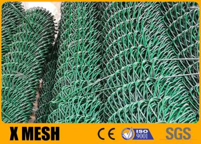 China 50 Foot Green Vinyl Chain Link Mesh Fencing ASTM F668 for sale