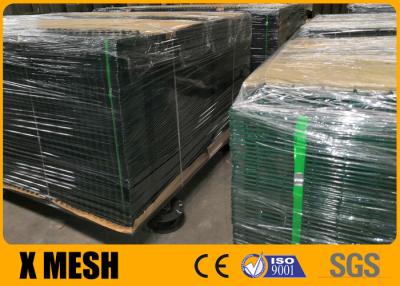 China Weld Strength 75% Green Vinyl Coated Wire Fencing For Highway BS 4102 for sale