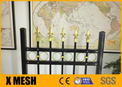 China Spacing 3.75'' High Security Wrought Iron Ornamental Fences ODM for sale