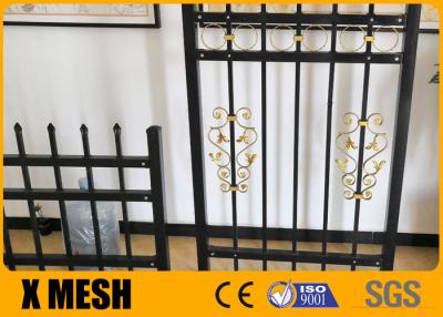 China 6'' Picket Top Security Metal Fencing Pvc Coated ASTM F2589 for sale