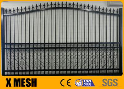 Chine Clôture en aluminium de sécurité en métal du rail 40x40mm de portes d'allée en métal de jardin à vendre