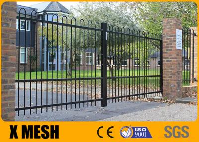 China W 2400mm Security Metal Fencing Gate Powder Coated For School for sale