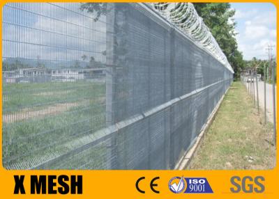 China Hot Galvanized 358 Anti Climb Fence 3300mm Black Powder Coated for sale