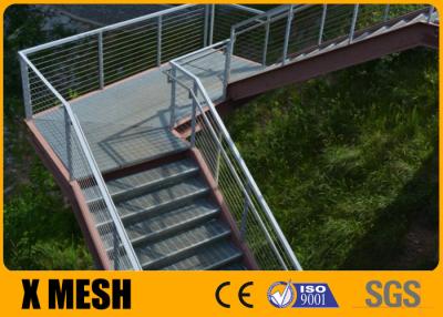 Chine Grille verrouillée de pression de la longueur 6000mm ASTM A123 pour des bandes de roulement d'escalier à vendre