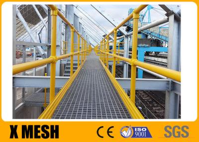 China Width 1000mm Serrated Welded Steel Grating Hot Galvanized for sale
