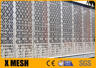 China Thickness 2.5mm Perforated Metal Mesh 25mm Hole Decorative Metal Screen for sale