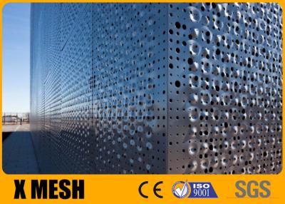 China 55% Open Aluminum Perforated Metal Mesh Sheet 1x2m For Building Wall for sale