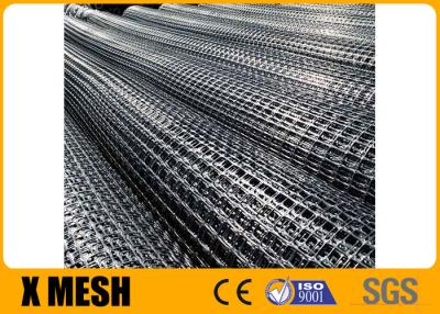 China TGSG30 30 Extruded Plastic Mesh Black Biaxial Geogrid for sale