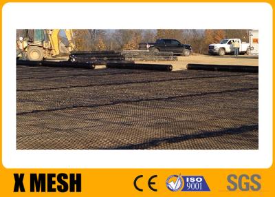 China 4x50m Plastic Mesh Netting Airport Runways PP Geogrid for sale