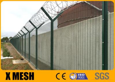 China Assembled Corrosion Resistance Anti Climb Prison Fence Hot Galvanized High Security Mesh for sale