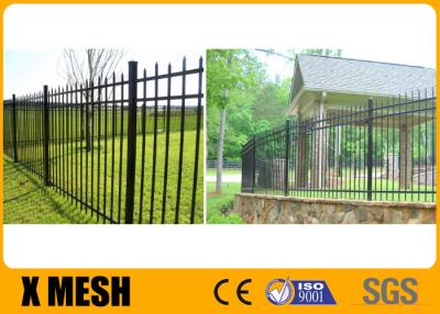 China 5x8ft Ornamental Metal Fencing Pre Galvanized With Powder Coated Full Welding Eco Friendly for sale