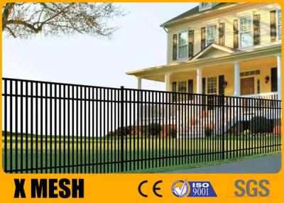 China Full Welding 5ft X 8ft Security Metal Fencing Black Powder Coated Industrial Field for sale