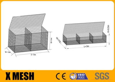 中国 Twill Weave Easily Assembled Gabion Structure Galfan Wire Material For Sea Wall 販売のため