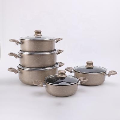 China Multifunctionaal Aluminum Cookware Set Non Stick Cooking Pot Set for sale