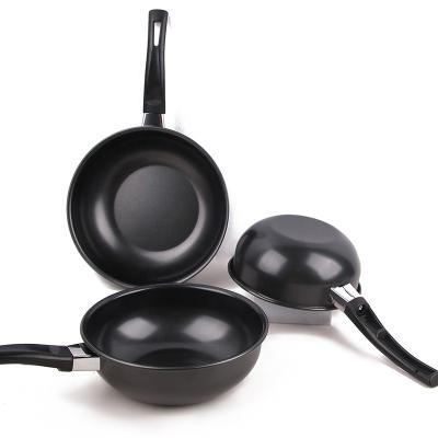 China Thickened Multiple Sizes Iron Kitchen Non Stick Sauce Pot For Cooking for sale