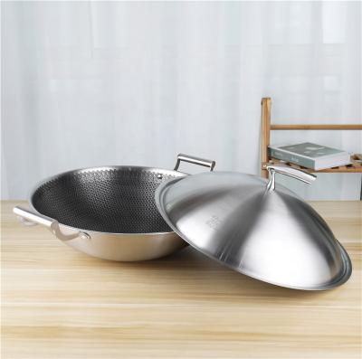 China Compound Stovetop Frying Pan 42cm  With Stainless Steel Cover for sale