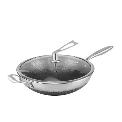 China Long Service Life Non Stick 32cm Frying Pan Stainless Steel Material for sale