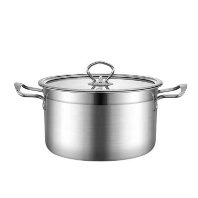 China Mirror Polished Stock Pot Induction Soup Pot For Cooking for sale