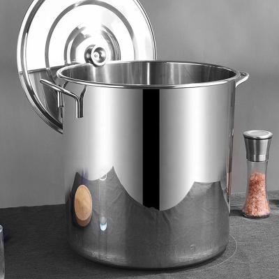 China 201 Stainless Steel Commercial Bucket Heavy Duty Cooking Pot for sale
