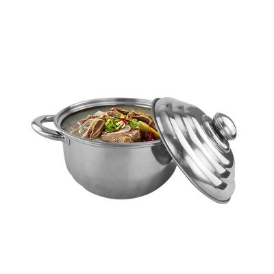 China Restaurant SS410 Kitchen Soup Pots 16cm 18cm 20cm 22cm for sale