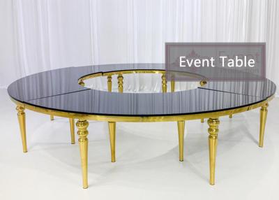 China Round Mirrored 340X80X75CM Outside Wedding Table For Wedding for sale
