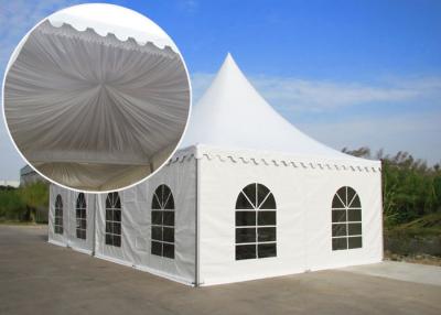 China Rain proof Bline Tent Alpain Commerical Party Tent With Roof Rain gutters 100 People Capacity for sale