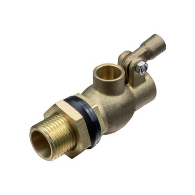 China 1/2 Inch 20mm Pneumatic BSP Water Level Brass Float Ball Valve For Water Tank for sale