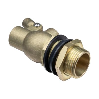 China 20MM 32MM Brass Color Brass Stem Lever Control Water Tank Float Valve for sale