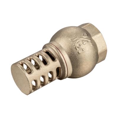 China Full Swing Chrome Plated 1/2Inch-4Inch Brass Water Pump Filter Foot Valve for sale