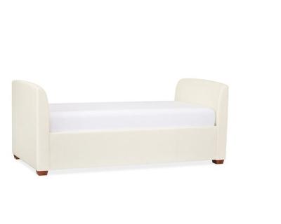 China La sola cama tapizada de madera de roble de Slipcovered/la tela blanca tapizó el Daybed en venta