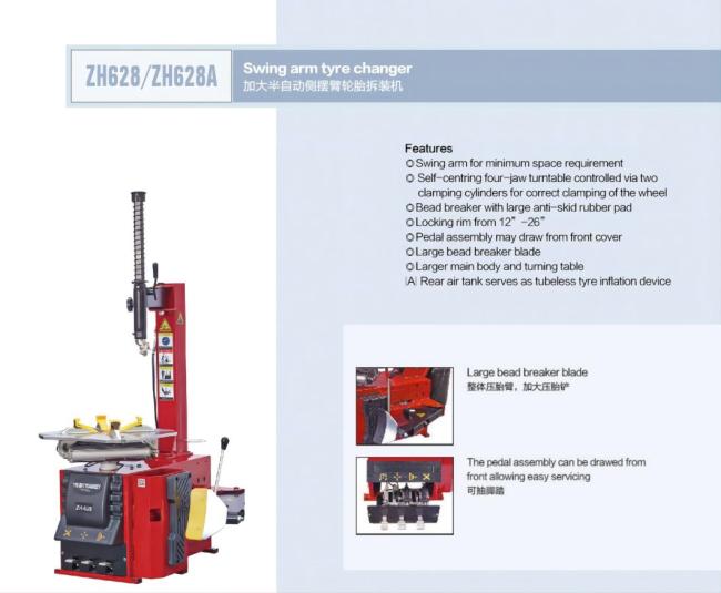 Trainsway Swing Arm Tire Changing Machine Tire Changer Zh628A
