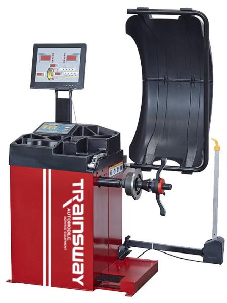 Quality Vertical Type Trainsway Zh828 Tire Balancing Machine Pinpoint Laser Accuracy for sale