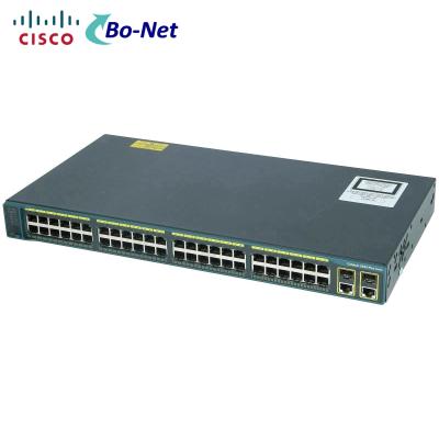 China Cisco WS-C2960+48TC-L 2960 Plus 48 10/100 + 2 T/SFP LAN Base 48 Ports Ethernet Lan Base Switch for sale