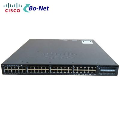 China El puerto 48 PoE completo de Cisco WS-C3650-48FS-S 3650 4x1G Uplink el interruptor bajo del IP en venta