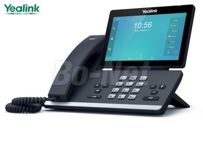 China Medios línea audio elegante interfaz del teléfono 16 del IP de VOIP Cisco de la llamada del gigabit de Yealink SIP-T56A en venta