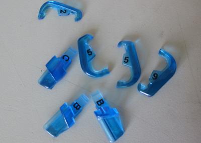 China Precision Plastic Injection Moulding For Gloss Finish Translucent Blue Medical Products Lugs for sale