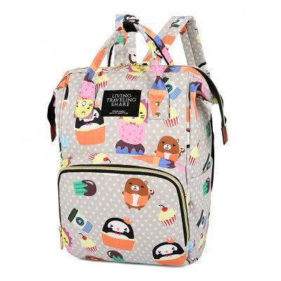 China The best purpose multifunctional factory quality polyester baby diaper bag backpack fashion mum bag diaper bag backpack for sale