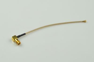 中国 RG 178の同軸ケーブルが付いているUFLのコネクターに直角RFケーブルSMAの女性 販売のため
