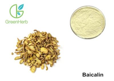 China High Purity Monomer Powder 95% Baicalin For Hepatitis / Nephritis CAS 21967 41 9 for sale