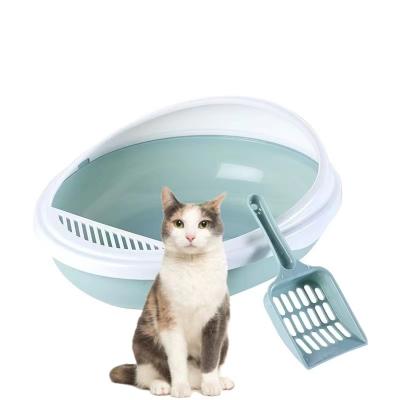 China Egg Ball Shape Semi-Enclosed Cat Litter Box Splash Proof Toilet For Pet Cat for sale