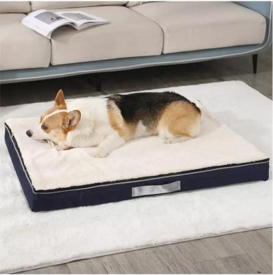 China Modern Pet Camp Jumbo Bed Orthopedic Memory Foam Washable Removable Cover For Large Small Pet for sale