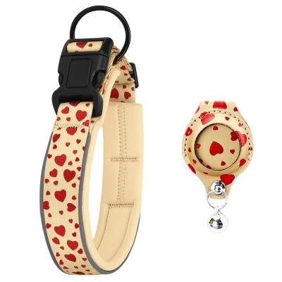 China Manufacture Selling Pet Collar For Apple Air Tag Polyester Dog Collar Multi Color Accessory For Pet Dog for sale