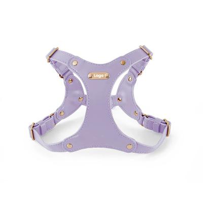 China Nice Quality Vest Style Soft Leather Anti-Break Pet Harness Sets Multi- color Accessory For Pet Dogs en venta