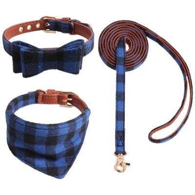 China Hot Selling Christmas Cat Collar Sets Holiday Pet Wearing Adjustable Collar Triangle Scarf For Pet Cat Dog for sale