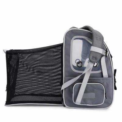 Chine OEM en nylon portatif pliant de sac à dos de transporteur de chien de Cat Backpack Two Entry Ways à vendre