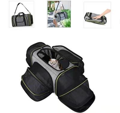 China Portable Expandable Soft Sided Pet Carrier for sale
