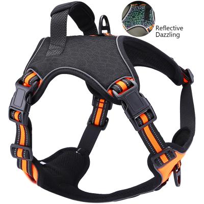 China Pet Puppy Chest Harness Reflective Heavy Duty Tactical Dog Harness ODM for sale