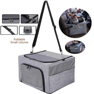 China Safety Belt Pet Travel Carrier Outdoor Oxford Breathable Mesh Dog Box for sale