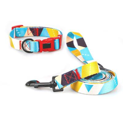 China Nylon Rope Pet Collars Leashes Personalized Skin Friendly Metal Clasp Dog Collar S M L for sale